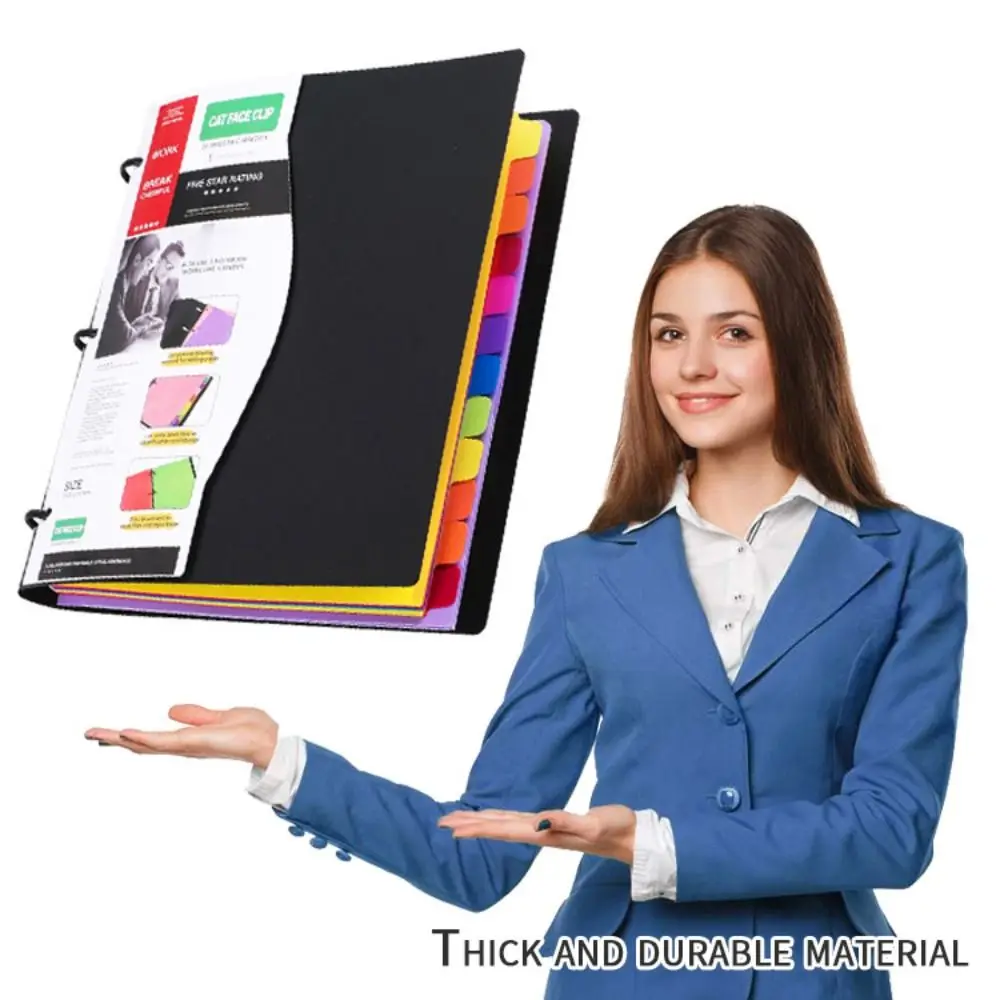 3 Ring Loose-leaf File Folder Thickened Waterproof Loose Leaf Document Folder Dustproof Multifunctional
3 Ring Loose-leaf File Folder Thickened Waterproof Loose Leaf Document Folder Dustproof Multifunctional