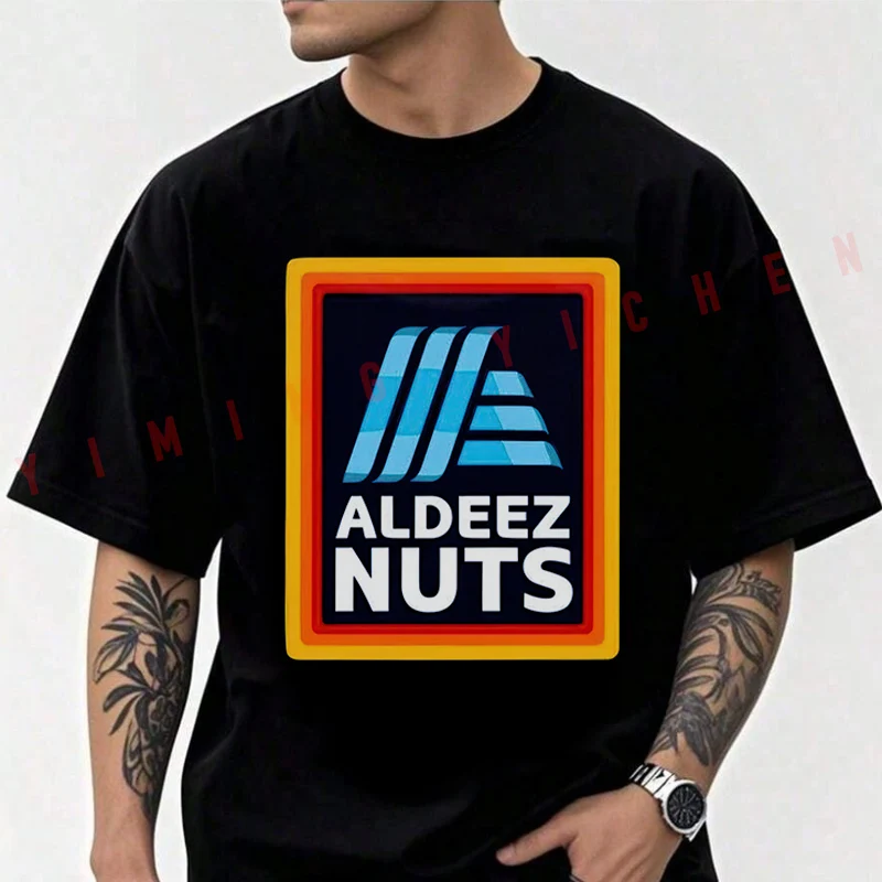 Aldi Aldeez Nuts Store Shopping Grocery Graphic Motorcycle Cotton T-shirt Men Short Sleeved Casual Round Neck Unisex Tops Tee
Aldi Aldeez Nuts Store Shopping Grocery Graphic Motorcycle Cotton T-shirt Men Short Sleeved Casual Round Neck Unisex Tops Tee