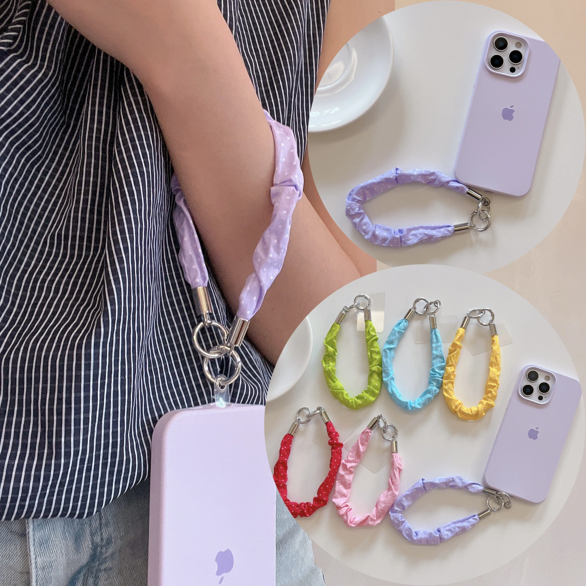 Осенне-зимний ремешок в горошек, плиссированный шелковый ремешок на запястье, новый стиль, чехол для телефона, ремешок, короткая сумка в веб-стиле, аксессуар для камеры
Осенне-зимний ремешок в горошек, плиссированный шелковый ремешок на запястье, новый стиль, чехол для телефона, ремешок, короткая сумка в веб-стиле, аксессуар для камеры