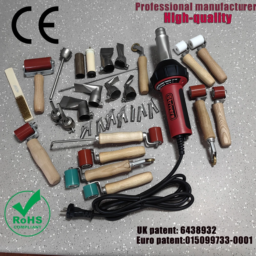 220V 1600W Plastic Welding Gun Machine Electric Hot Air Gun Plastic Welding Torch Welder Nozzle Rolling PVC Repairing Machine
220V 1600W Plastic Welding Gun Machine Electric Hot Air Gun Plastic Welding Torch Welder Nozzle Rolling PVC Repairing Machine