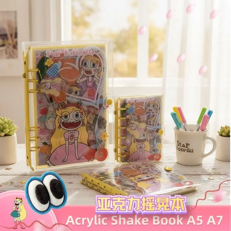 Acrylic Shake Book A5 A7 Star Butterfly Princess Diary Handbook Stationery Collection Loose-Leaf Book DIY Friends Exclusive Gift
Acrylic Shake Book A5 A7 Star Butterfly Princess Diary Handbook Stationery Collection Loose-Leaf Book DIY Friends Exclusive Gift