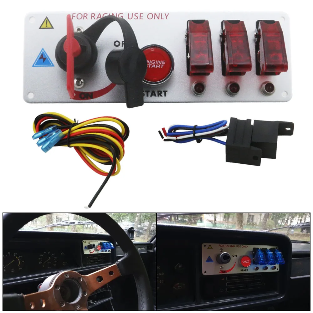 5 In 1 Toggle Switches 12V Auto LED Racing Car Ignition Engine Start On/Off Push Toggle Switch Panel Convenient And Safe Durable
5 In 1 Toggle Switches 12V Auto LED Racing Car Ignition Engine Start On/Off Push Toggle Switch Panel Convenient And Safe Durable