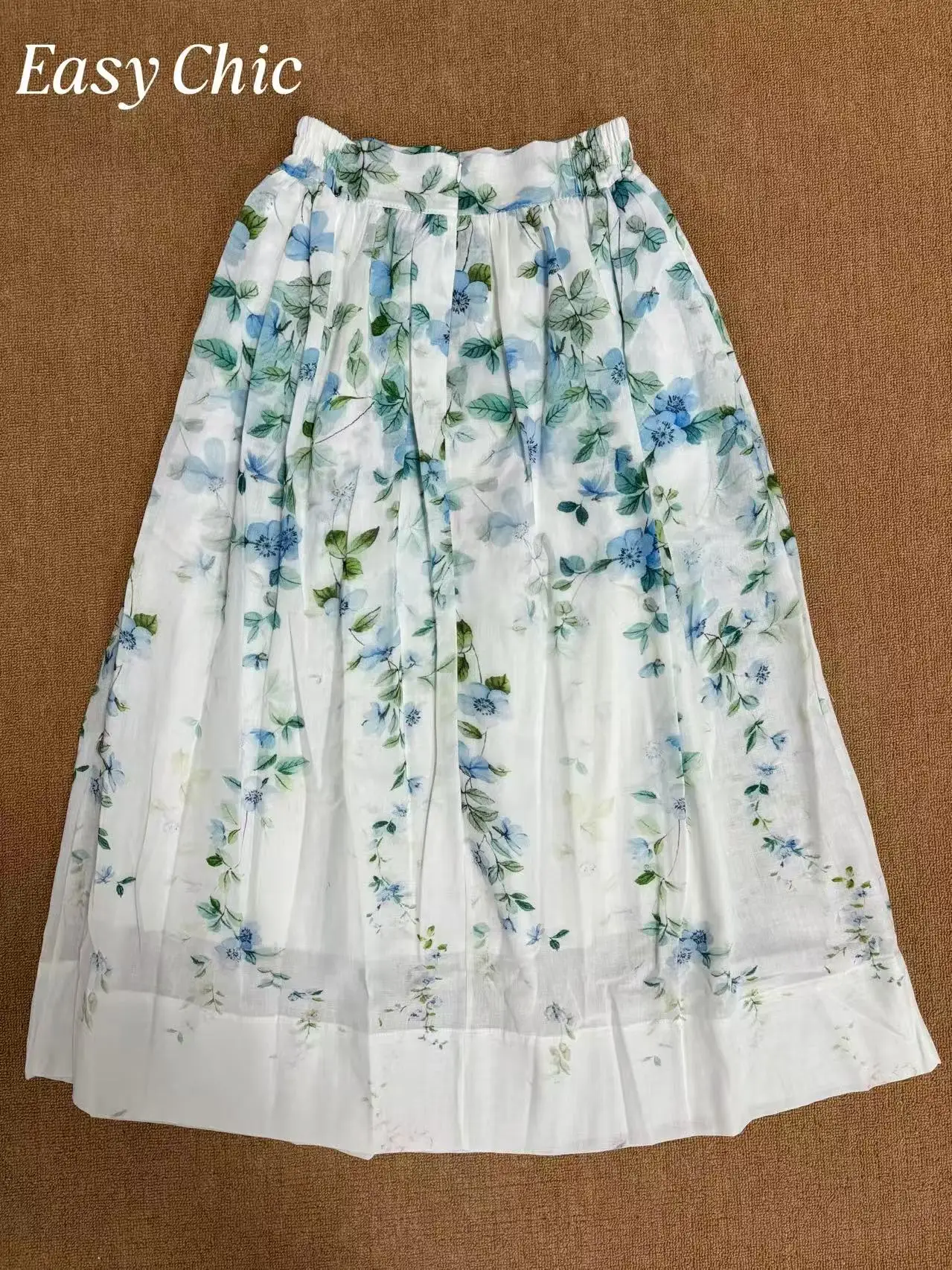 Women's Lightweight Linen High Waist Midi Skirt - Flowy Watercolor Floral Boho Cottagecore Summer Skirt
Women's Lightweight Linen High Waist Midi Skirt - Flowy Watercolor Floral Boho Cottagecore Summer Skirt