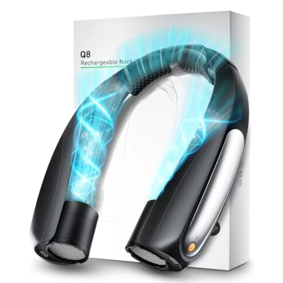 Portable Neck Fan, Hands-Free, 6 Speeds, 6000 mAh Battery, 360° Cooling Wearable Personal Fan, Rechargeable, Gifts for Women Me
Portable Neck Fan, Hands-Free, 6 Speeds, 6000 mAh Battery, 360° Cooling Wearable Personal Fan, Rechargeable, Gifts for Women Me