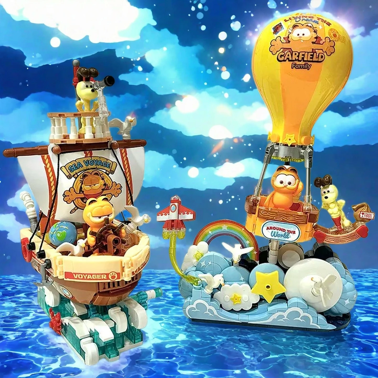 Garfield Building Blocks Small Particle Hot Air Balloon Assembly Sailing Ship Cartoon Architectural Ornament Toy Gift
Garfield Building Blocks Small Particle Hot Air Balloon Assembly Sailing Ship Cartoon Architectural Ornament Toy Gift