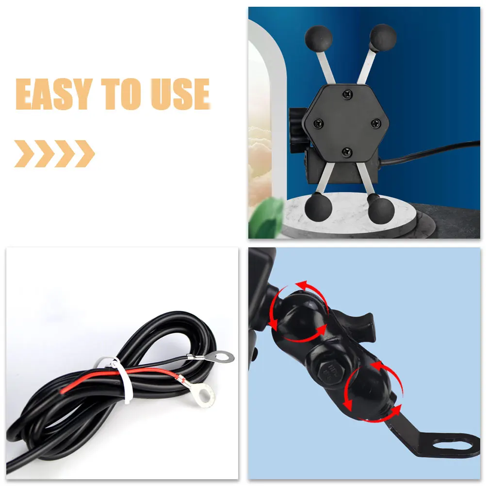 Universal Phone Motorcycle Mount Motorcycle Phone Mount USB Charging Navigation Stand Secure Grip Compatible MobileBracket
Universal Phone Motorcycle Mount Motorcycle Phone Mount USB Charging Navigation Stand Secure Grip Compatible MobileBracket