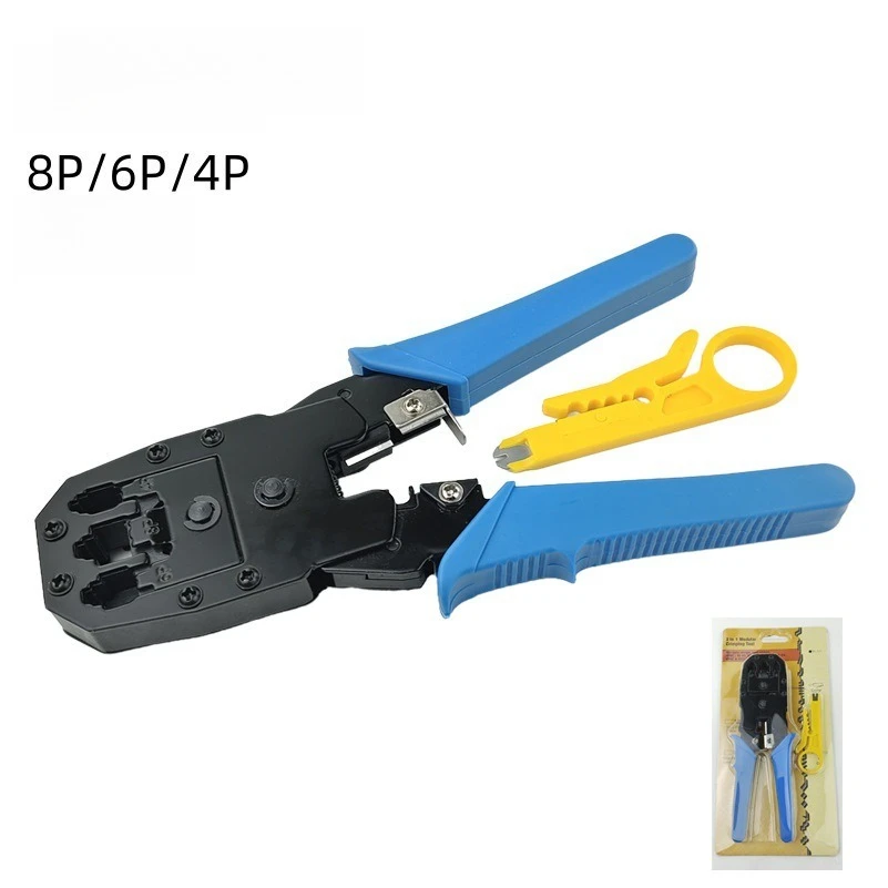 3in1 Crimping EDC Tool for RJ45 Connectors with Wire Stripper Cable Cutter Ergonomic Spring Loaded Handle Network installer
3in1 Crimping EDC Tool for RJ45 Connectors with Wire Stripper Cable Cutter Ergonomic Spring Loaded Handle Network installer