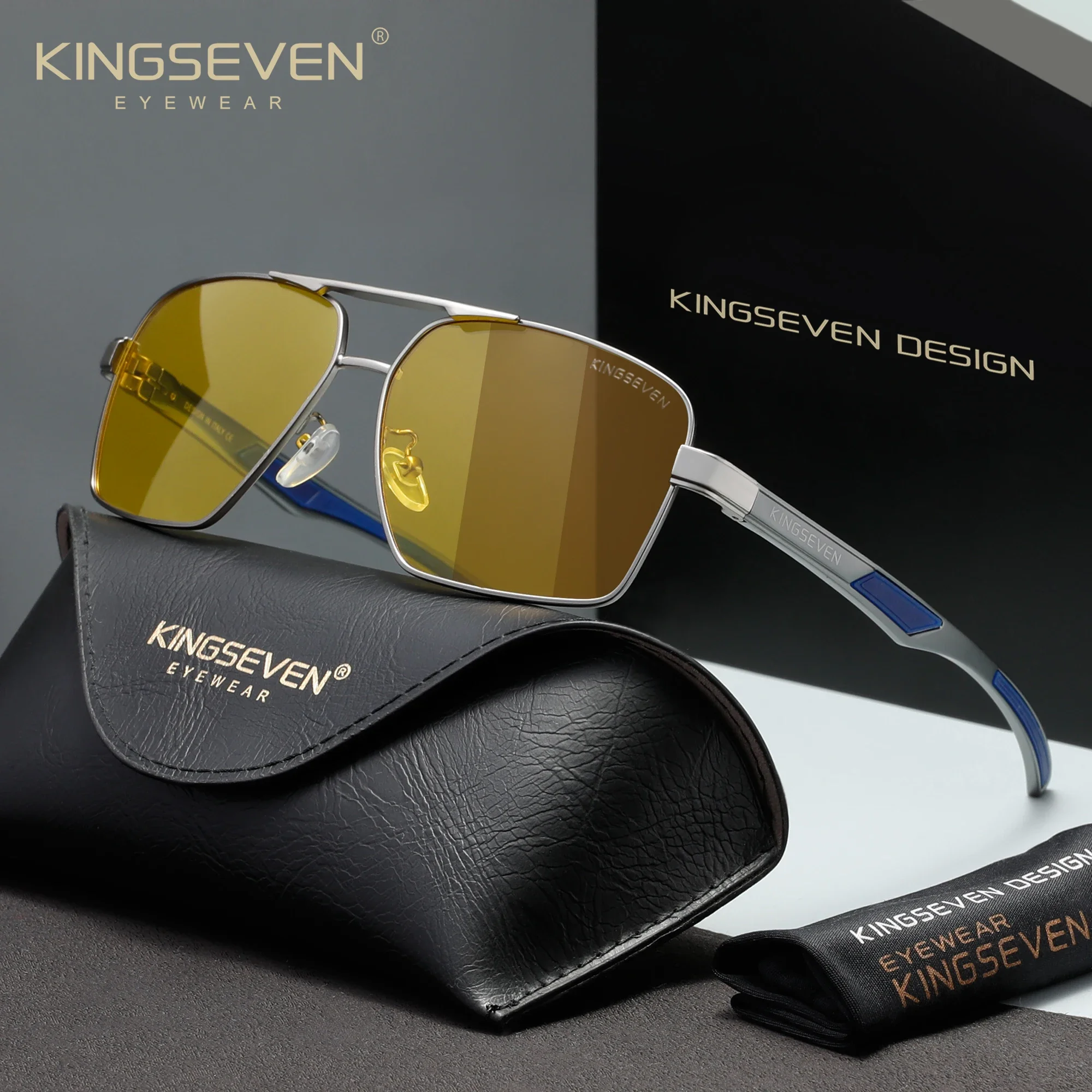 KINGSEVEN Fashion Driving Sunglasses Retro Men Women Outdoor Classical Glasses UV400 Polarized Vintage Square Eyeglasses Frames
KINGSEVEN Fashion Driving Sunglasses Retro Men Women Outdoor Classical Glasses UV400 Polarized Vintage Square Eyeglasses Frames