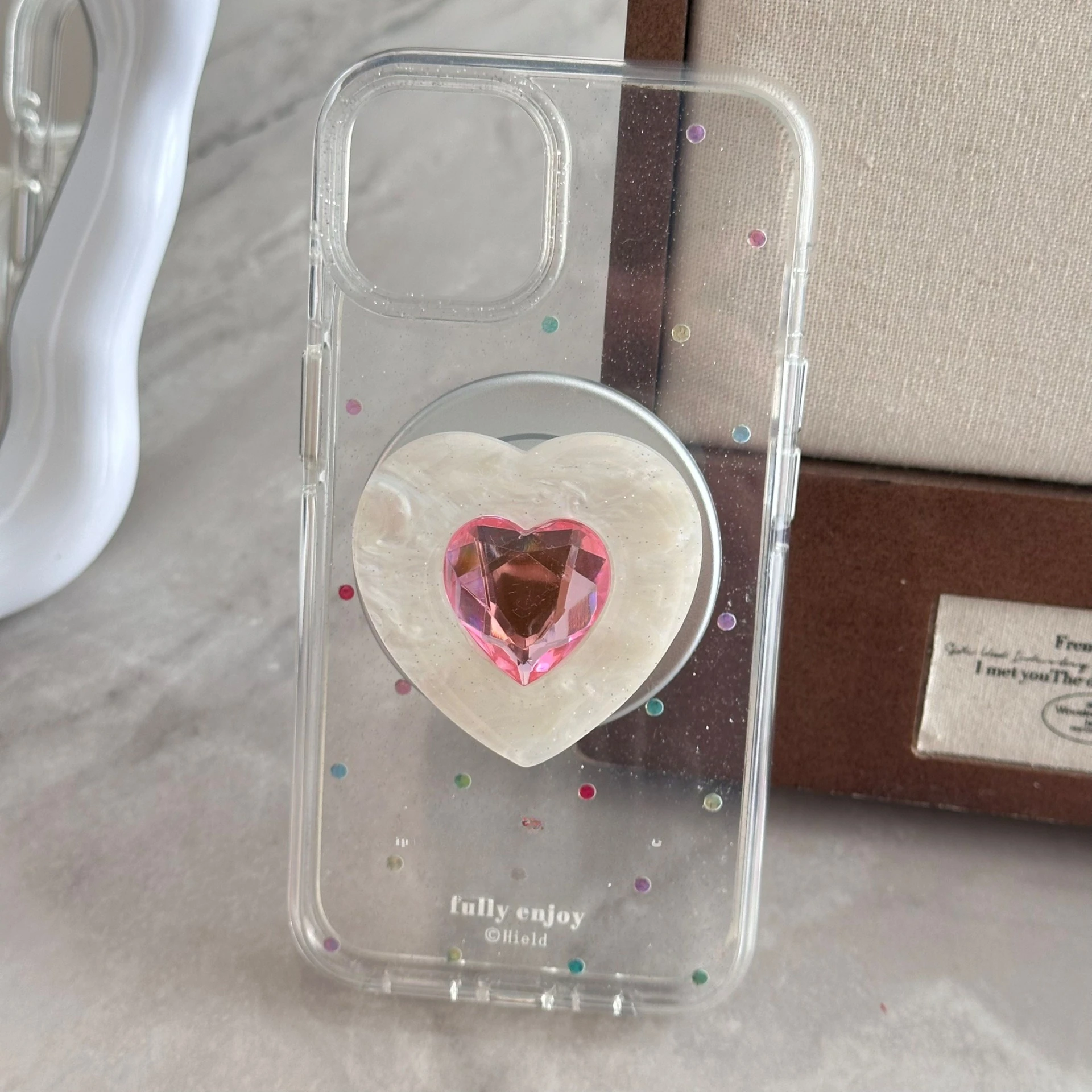 3D Glitter Heart Shell Phone Stand Grip Tok Griptok Phone Holder for iPhone 16 17 Pro Max Samsung Phone Stand Holder Accessories
3D Glitter Heart Shell Phone Stand Grip Tok Griptok Phone Holder for iPhone 16 17 Pro Max Samsung Phone Stand Holder Accessories