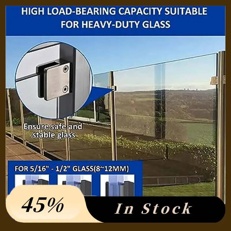 2 Pieces Of Stainless Steel Glass Clips, Adjustable Glass Shelf Brackets, Glass Stair Guardrail Fish Mouth Fixing Clips Durable
2 Pieces Of Stainless Steel Glass Clips, Adjustable Glass Shelf Brackets, Glass Stair Guardrail Fish Mouth Fixing Clips Durable