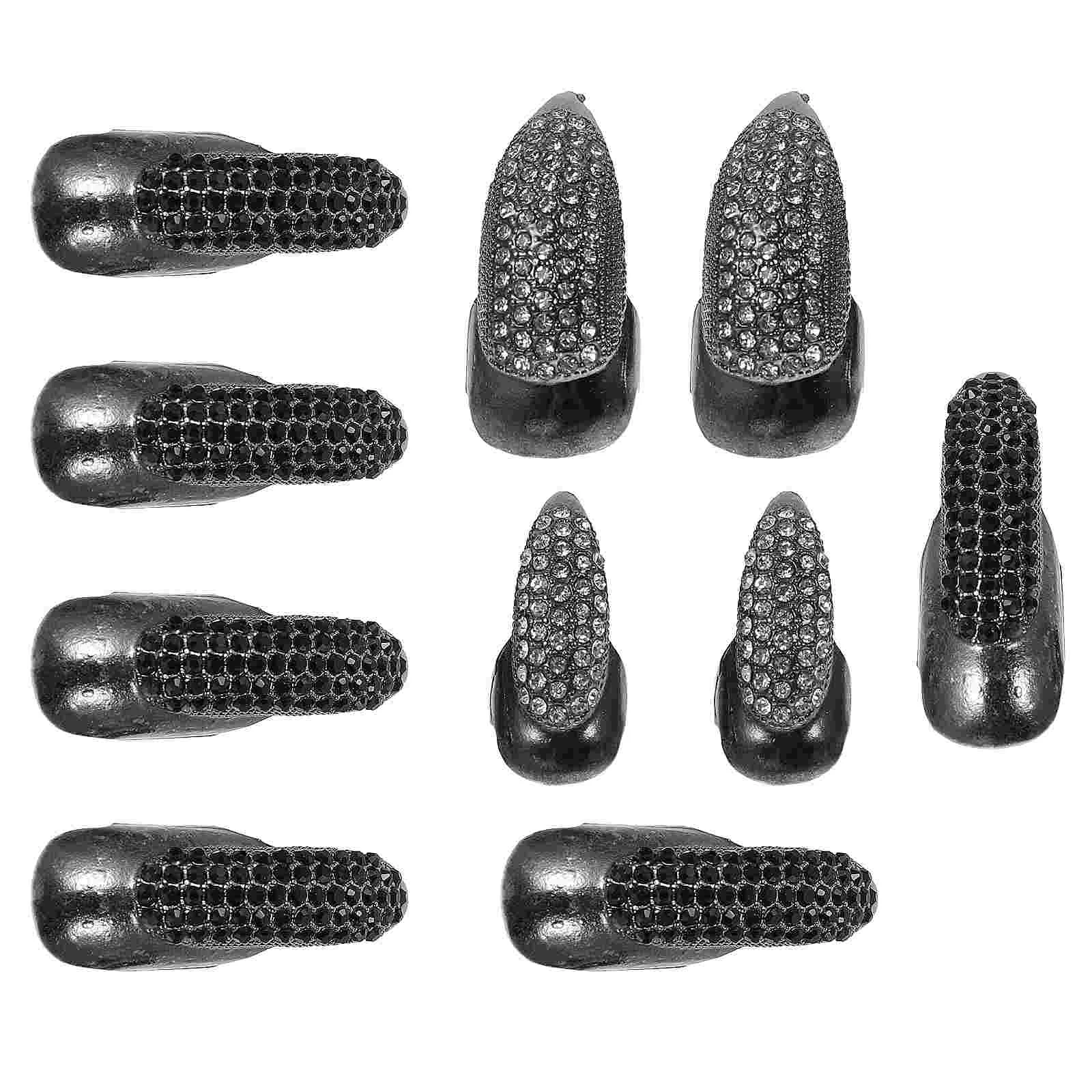 10 Pcs Gothic Claw Rings Metal Decorative Nails Halloween Finger Claws Punk Accessory Alloy Fingertip
10 Pcs Gothic Claw Rings Metal Decorative Nails Halloween Finger Claws Punk Accessory Alloy Fingertip