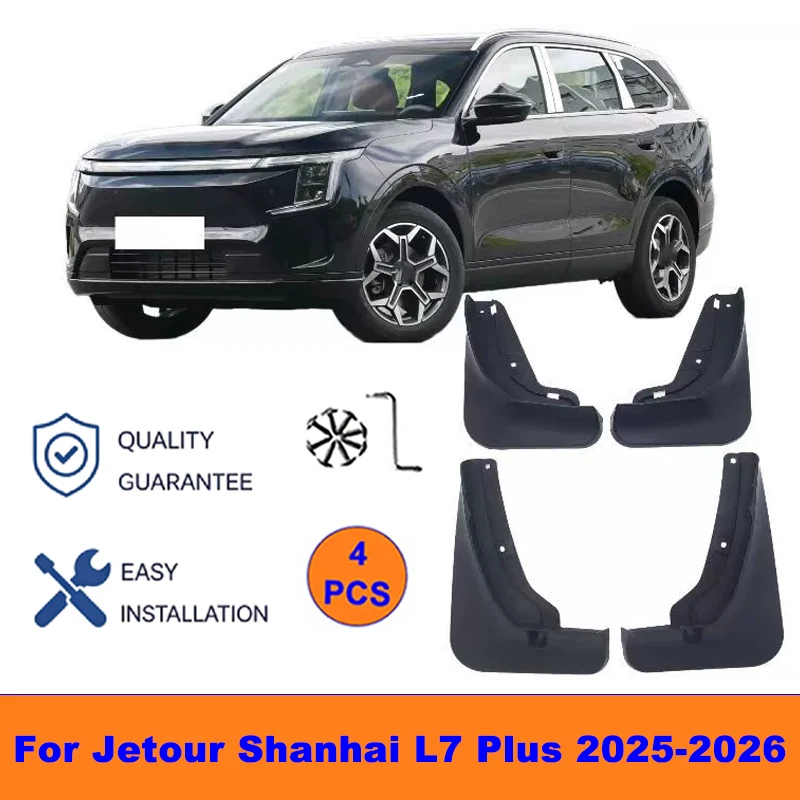 4Pcs Mud Flaps For Jetour Shanhai L7 Plus 2025-2026 - Splash Guards Front&Rear Wheel Fender Mudguards Car Exterior Protection
4Pcs Mud Flaps For Jetour Shanhai L7 Plus 2025-2026 - Splash Guards Front&Rear Wheel Fender Mudguards Car Exterior Protection