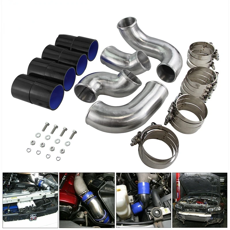 Front Mount Intercooler Pipe Piping Kit Fits For Nissan Skyline R33 R34 GTR RB26DETT Black/Red/Blue
Front Mount Intercooler Pipe Piping Kit Fits For Nissan Skyline R33 R34 GTR RB26DETT Black/Red/Blue