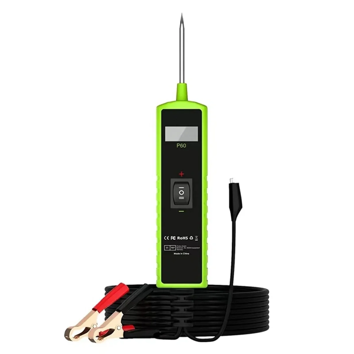ABNC-P60 Automotive Circuit Tester Car Electrical System Short Tester 6-30V DC LCD Flashlight Component Activation
ABNC-P60 Automotive Circuit Tester Car Electrical System Short Tester 6-30V DC LCD Flashlight Component Activation
