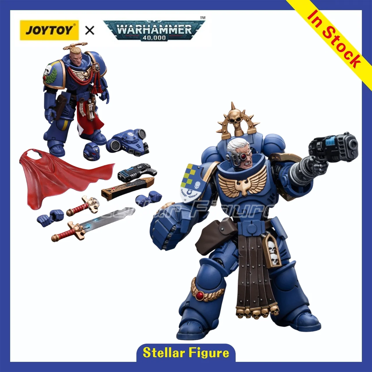 【SF】1/18 JOYTOY Warhammer 40K Ultramarines Primaris Captain with Power Sword Lieutenant with Power Fist Figure Model
【SF】1/18 JOYTOY Warhammer 40K Ultramarines Primaris Captain with Power Sword Lieutenant with Power Fist Figure Model