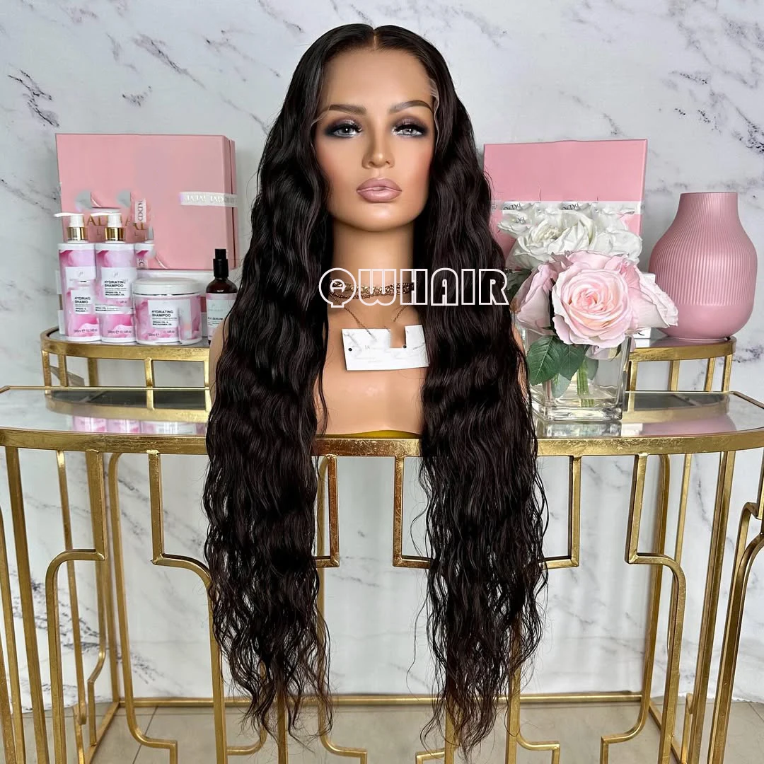 QW Body Wave Synthetic Lace Front Wigs for Women Darkest Brown Hair 13X4 Lace Frontal Wigs Cosplay Glueless Heat Resistant Fiber
QW Body Wave Synthetic Lace Front Wigs for Women Darkest Brown Hair 13X4 Lace Frontal Wigs Cosplay Glueless Heat Resistant Fiber