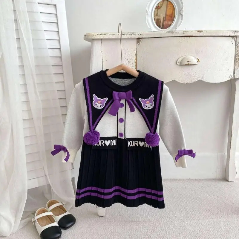 Новинка! Детское платье Sanrio Hello Kitty: милый аниме-стиль, весна-осень, повседневный трикотажный свитер-платье для девочек.
Новинка! Детское платье Sanrio Hello Kitty: милый аниме-стиль, весна-осень, повседневный трикотажный свитер-платье для девочек.