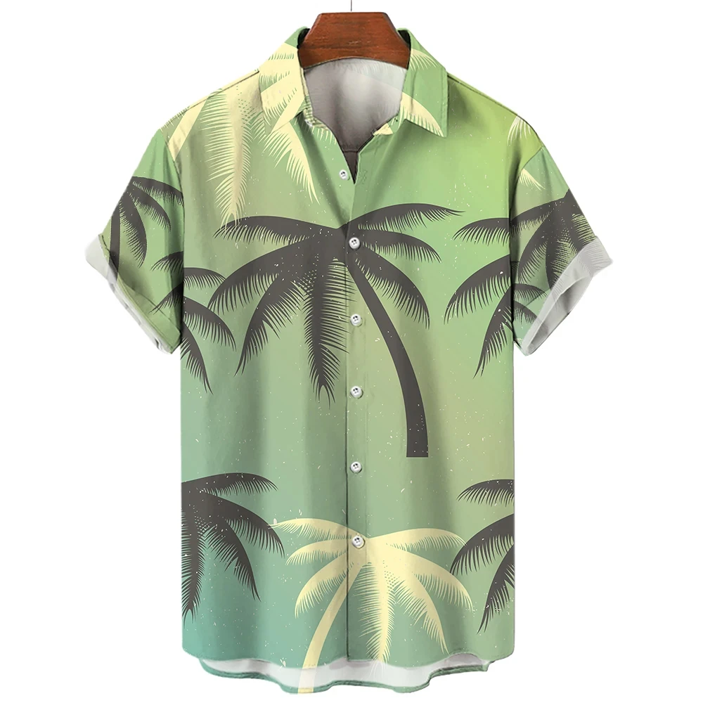 Summer Men's and Women's Short Sleeve Fashion Shirts Tropical Plant Printed Shirts Short Sleeve Button Up Shirts Tops
Summer Men's and Women's Short Sleeve Fashion Shirts Tropical Plant Printed Shirts Short Sleeve Button Up Shirts Tops