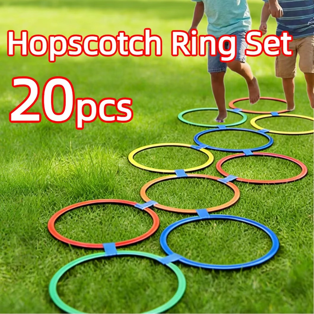 10 Hoops 10 Connectors Lattice Jump Ring Game Set Outdoor Football Physical Training Sport Toys for Park Play Boys Girls
10 Hoops 10 Connectors Lattice Jump Ring Game Set Outdoor Football Physical Training Sport Toys for Park Play Boys Girls