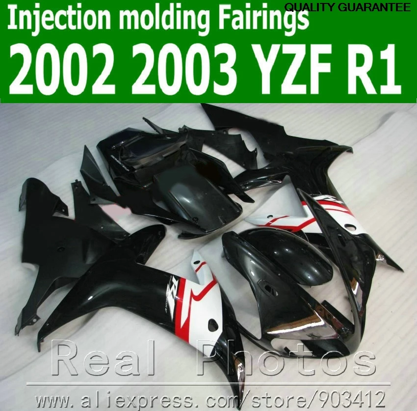 Injection molding motorcycle parts for YAMAHA fairing kit 2002 2003 white black fairings YZF R1 02 03 JK65
Injection molding motorcycle parts for YAMAHA fairing kit 2002 2003 white black fairings YZF R1 02 03 JK65