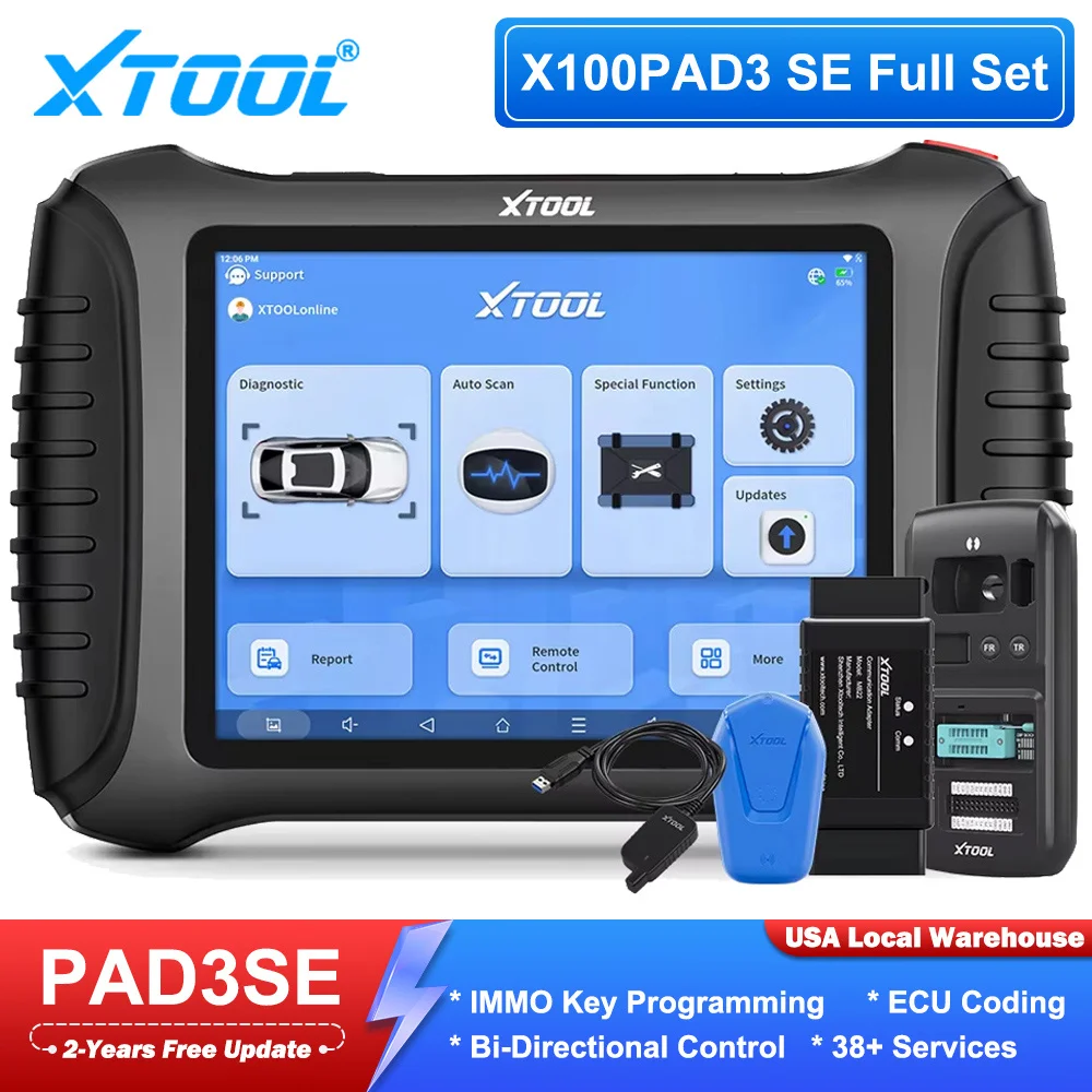 XTOOL X100 PAD3 SE Full Set Key Programming Tools Bidirectional Automotive Diagnostic Scanner ECU Coding IMMO Car Key Programmer