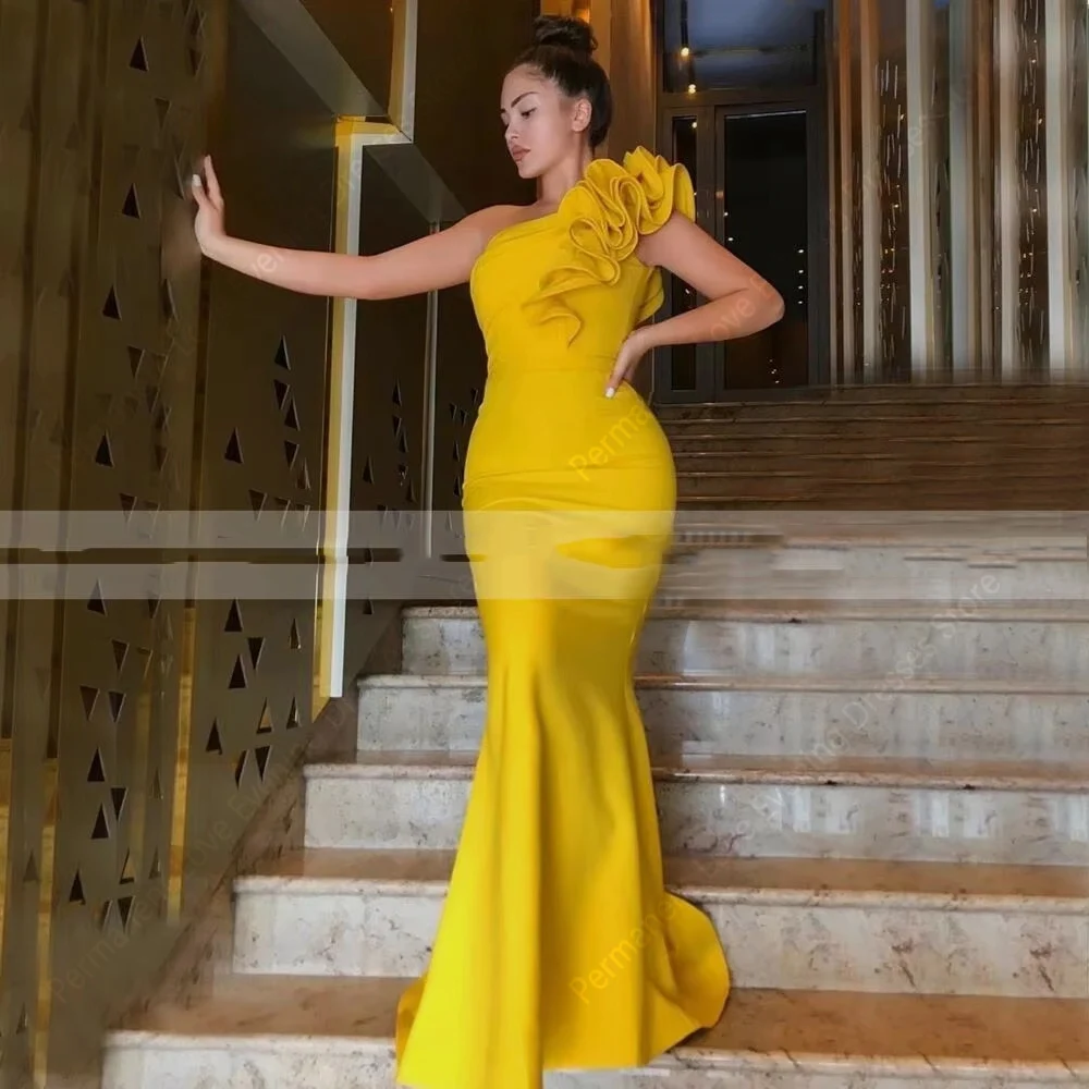 One shoulder Sleeveless Women Evening Dresses Fascinating Mermaid Prom Gowns Mopping Length Vestidos De Noches 2025 Customized
One shoulder Sleeveless Women Evening Dresses Fascinating Mermaid Prom Gowns Mopping Length Vestidos De Noches 2025 Customized