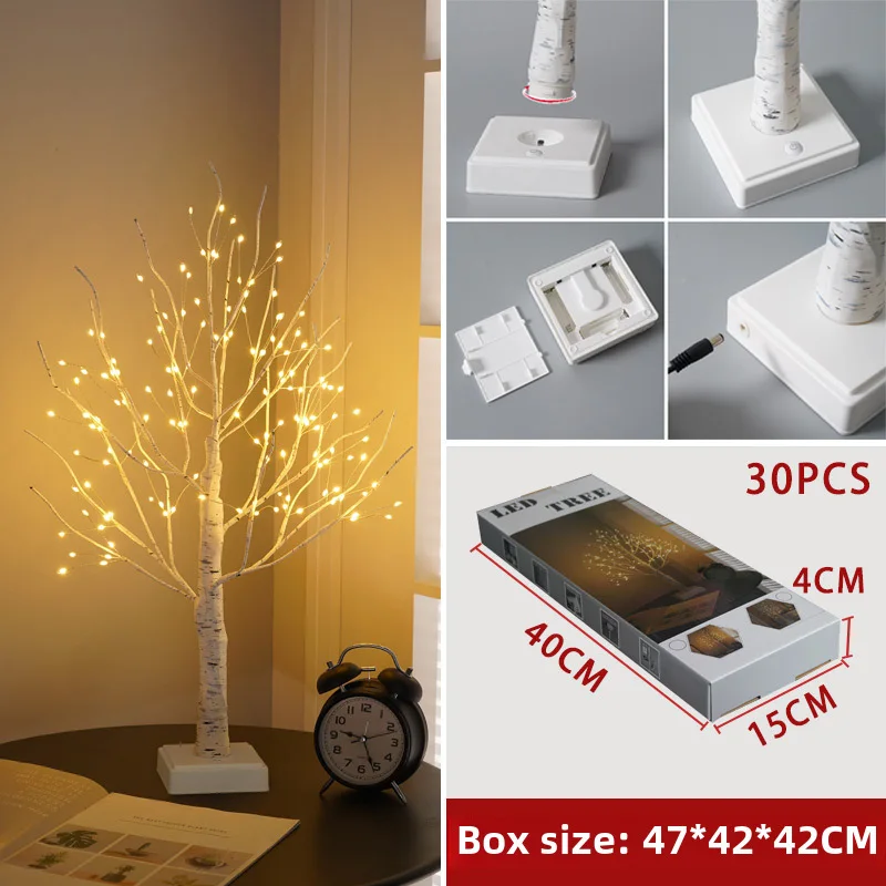 Tree Light LED Christmas Party Ornaments Decorative Light Easter Indoor Event Scene Atmosphere Luminous Tree High 60CM 144LED
Tree Light LED Christmas Party Ornaments Decorative Light Easter Indoor Event Scene Atmosphere Luminous Tree High 60CM 144LED