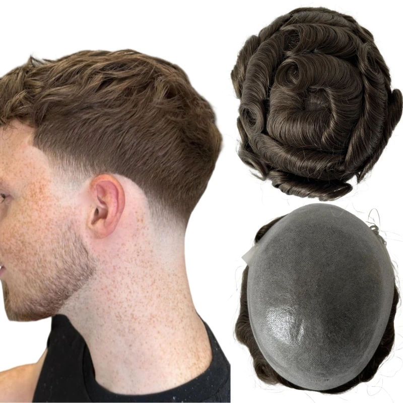 Brazilian Virgin Human Hair Replacement #5 Light Brown Color V-loop PU Unit 8x10 Super Thin Skin Toupee for White Men
Brazilian Virgin Human Hair Replacement #5 Light Brown Color V-loop PU Unit 8x10 Super Thin Skin Toupee for White Men