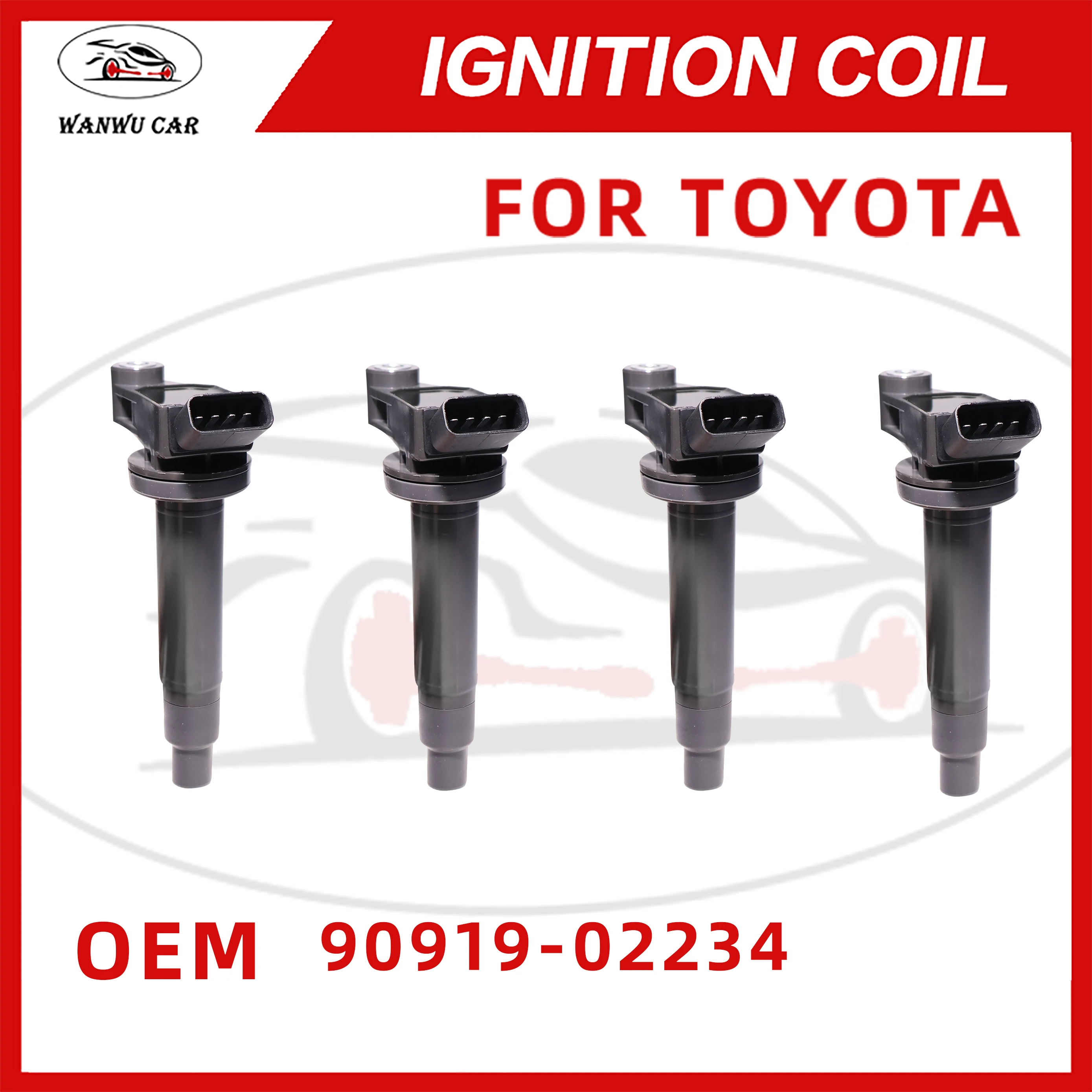 4 шт. 90919-02234 Спираль зажигания, подходит для TOYOTA Alphard Avalon Camry Estima Highlander Sienna Lexus ES300 RX300
4 шт. 90919-02234 Спираль зажигания, подходит для TOYOTA Alphard Avalon Camry Estima Highlander Sienna Lexus ES300 RX300