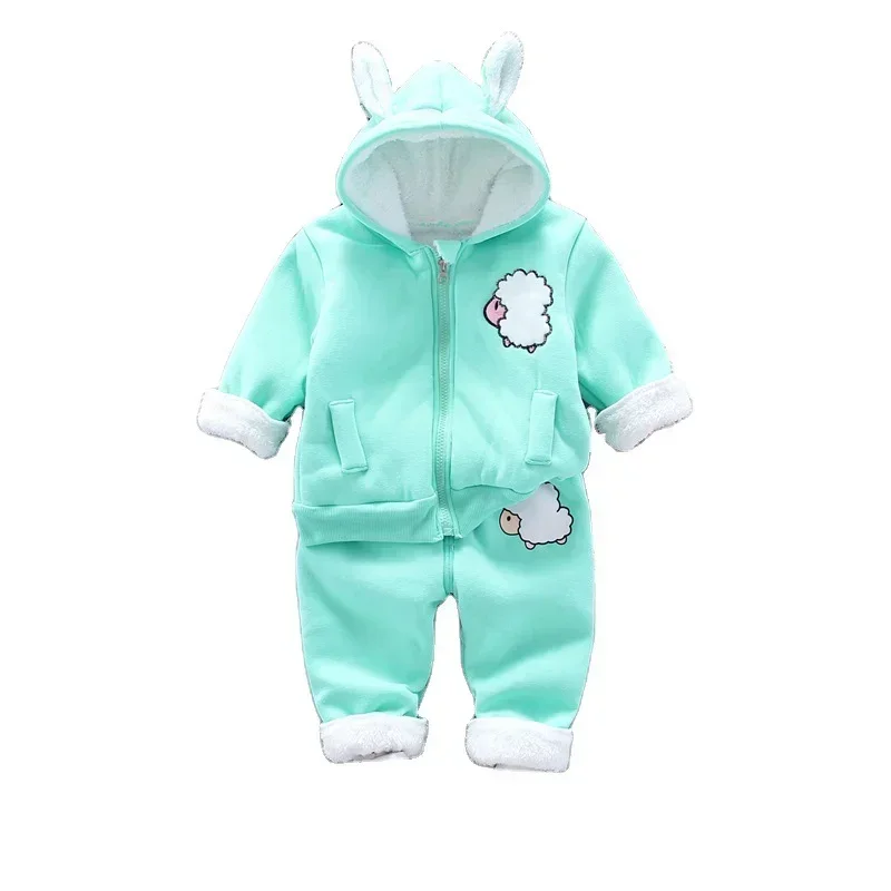 Winter Baby Girl Clothes Children Cotton Plus Velvet Warm Hooded Jacket Pants 2Pcs/sets Toddler Fashion Costume Kids Tracksuits
Winter Baby Girl Clothes Children Cotton Plus Velvet Warm Hooded Jacket Pants 2Pcs/sets Toddler Fashion Costume Kids Tracksuits