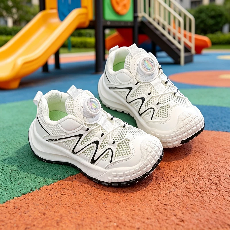 Kid's Sneakers Anti-slippery Boy's Sport Shoes for Children Mesh Breathable Teenager Girl's Running Footwear Sportschuhe Kinder
Kid's Sneakers Anti-slippery Boy's Sport Shoes for Children Mesh Breathable Teenager Girl's Running Footwear Sportschuhe Kinder
