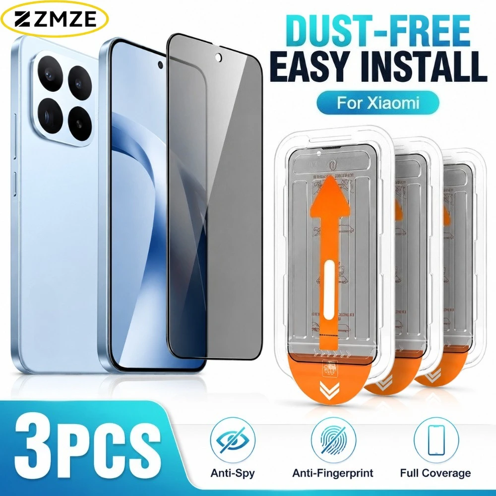 3Pcs Quick Privacy Tempered Glass Film For Xiaomi 17T 15 14 13 Pro 15 14 13 17 Ultra 17 Pro Max 17 Max 13 Lite 14 Civi Dust Free
3Pcs Quick Privacy Tempered Glass Film For Xiaomi 17T 15 14 13 Pro 15 14 13 17 Ultra 17 Pro Max 17 Max 13 Lite 14 Civi Dust Free