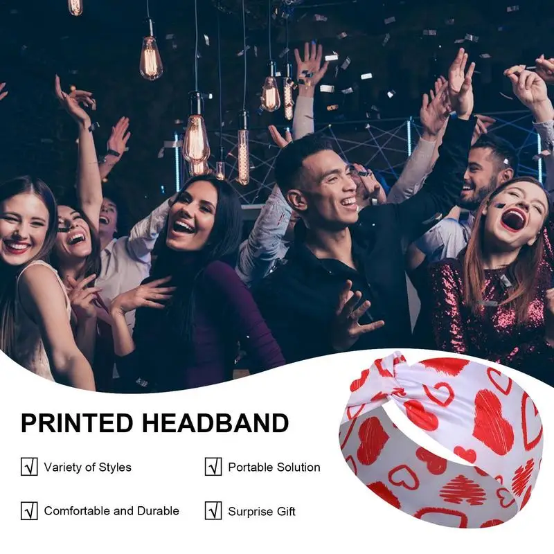 Valentines Day Knotted Headband Love Pattern Dress Up Costume Head Wrap Stretchy Heart Pattern Valentine Hairband For Yoga
Valentines Day Knotted Headband Love Pattern Dress Up Costume Head Wrap Stretchy Heart Pattern Valentine Hairband For Yoga