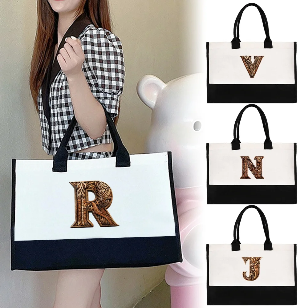 Jute Shopping Bag Women Summer Beach Bags Handbags Large Capacity Lady Wood Art Letter Series Printing Totes Casual Girls
Jute Shopping Bag Women Summer Beach Bags Handbags Large Capacity Lady Wood Art Letter Series Printing Totes Casual Girls