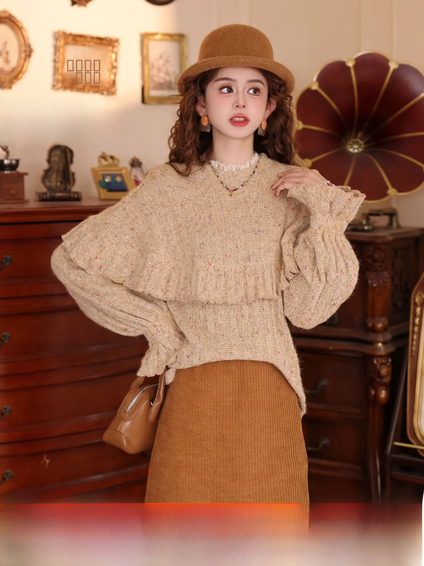 Chen Jiajie Vintage Hong Kong Sle Long Sve Knitted Sweater Women's Loose Versatile Design Top Soft Acrylic Polyester Cot...
Chen Jiajie Vintage Hong Kong Sle Long Sve Knitted Sweater Women's Loose Versatile Design Top Soft Acrylic Polyester Cot...