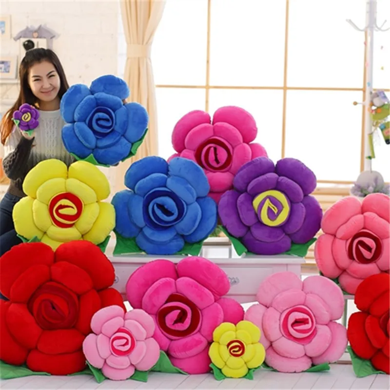 3D Rose Pillow Cushion Plush Flower Cushion Valentine's Day Gift Floral Style Props and Decorations
3D Rose Pillow Cushion Plush Flower Cushion Valentine's Day Gift Floral Style Props and Decorations