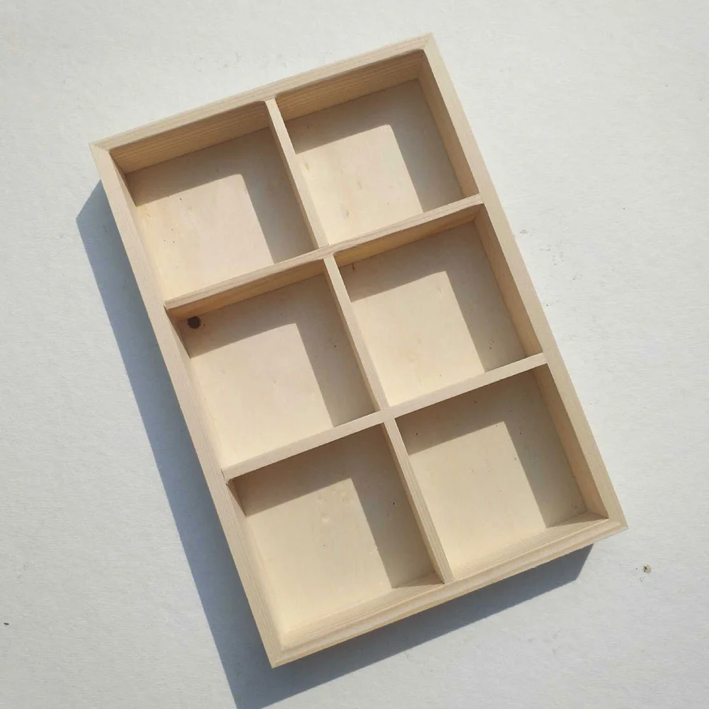 Storage Drawer Wooden Box 6-grid Case Pigment Boxes Compartments Crayon Container for Desktop Organizer
Storage Drawer Wooden Box 6-grid Case Pigment Boxes Compartments Crayon Container for Desktop Organizer