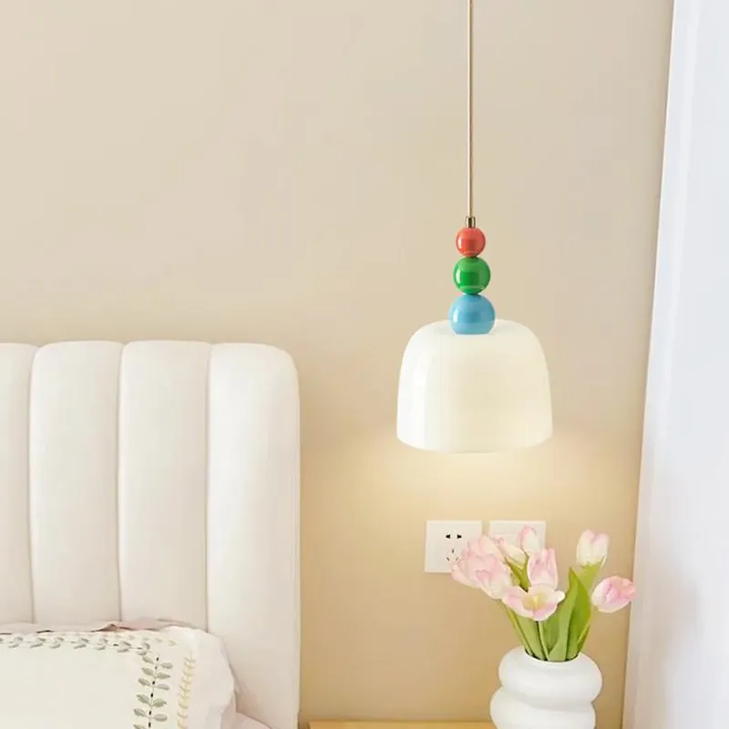 Milky white glass pendant light Modern Minimalist LED colorful glass light Interior Decorative Dining Room Study Bedside bedroom
Milky white glass pendant light Modern Minimalist LED colorful glass light Interior Decorative Dining Room Study Bedside bedroom
