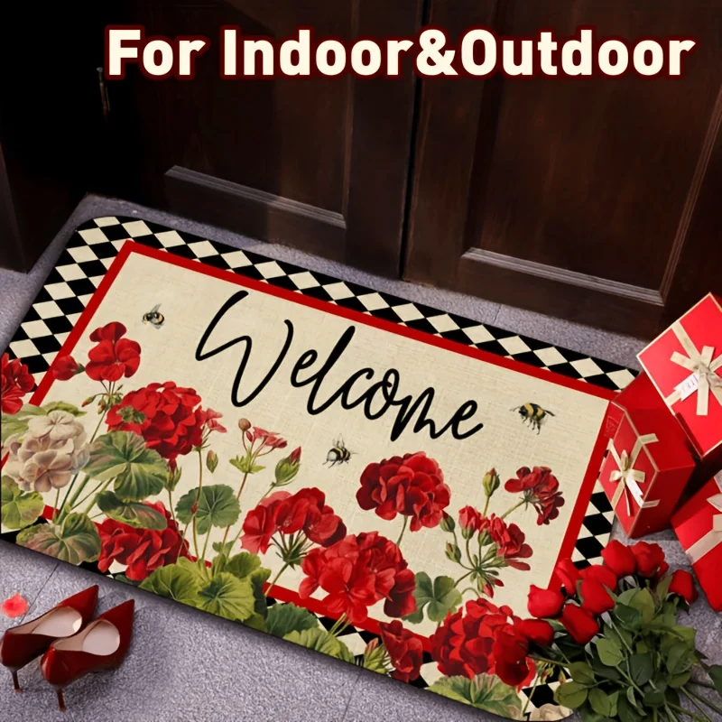 Flannel Durable Machine Washable Floral Welcome Mat Multi Scene Applicable Door Mat Kitchen Foot Mat Bedside Rug Indoor Outdoor Bathroom Balcony Corridor Porch Living Room Bedroom Office Dog Mat Soft Polyester Flannel Fabric Home Decor Rugs Aesthetic Deco
Flannel Durable Machine Washable Floral Welcome Mat Multi Scene Applicable Door Mat Kitchen Foot Mat Bedside Rug Indoor Outdoor Bathroom Balcony Corridor Porch Living Room Bedroom Office Dog Mat Soft Polyester Flannel Fabric Home Decor Rugs Aesthetic Deco