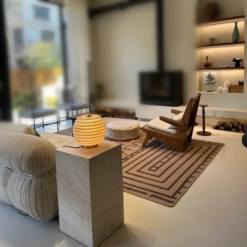 Marble beige travertine side table home decoration travertine base column coffee table
Marble beige travertine side table home decoration travertine base column coffee table