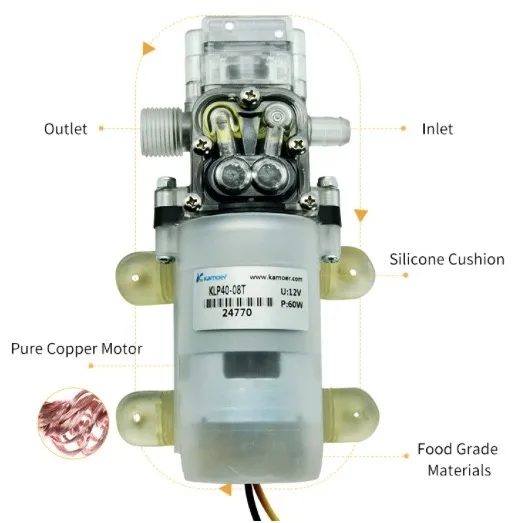 2026 New KLP40 12V Diaphragm Water Pump Automatic 4000ml Minimum Car Wash Pump
2026 New KLP40 12V Diaphragm Water Pump Automatic 4000ml Minimum Car Wash Pump