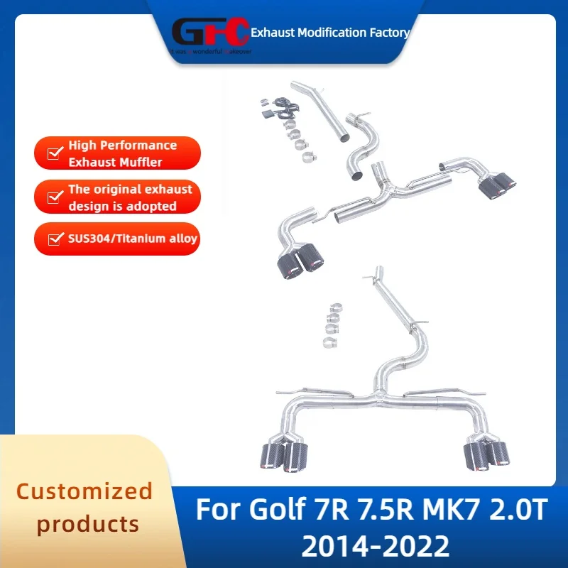 Catback Straight Pipe Exhaust for Golf 7R 7.5R MK7 MK7.5 2.0T 2014-2022 High Performance 304 Stainless Steel Exhaust Muffler
Catback Straight Pipe Exhaust for Golf 7R 7.5R MK7 MK7.5 2.0T 2014-2022 High Performance 304 Stainless Steel Exhaust Muffler