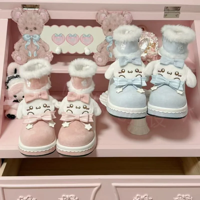 Winter Student Lo Shoes Cute Round Toe Fluffy Low Top Riding Boots Lolita Sweet Girl Cartoon Snow Boots
Winter Student Lo Shoes Cute Round Toe Fluffy Low Top Riding Boots Lolita Sweet Girl Cartoon Snow Boots