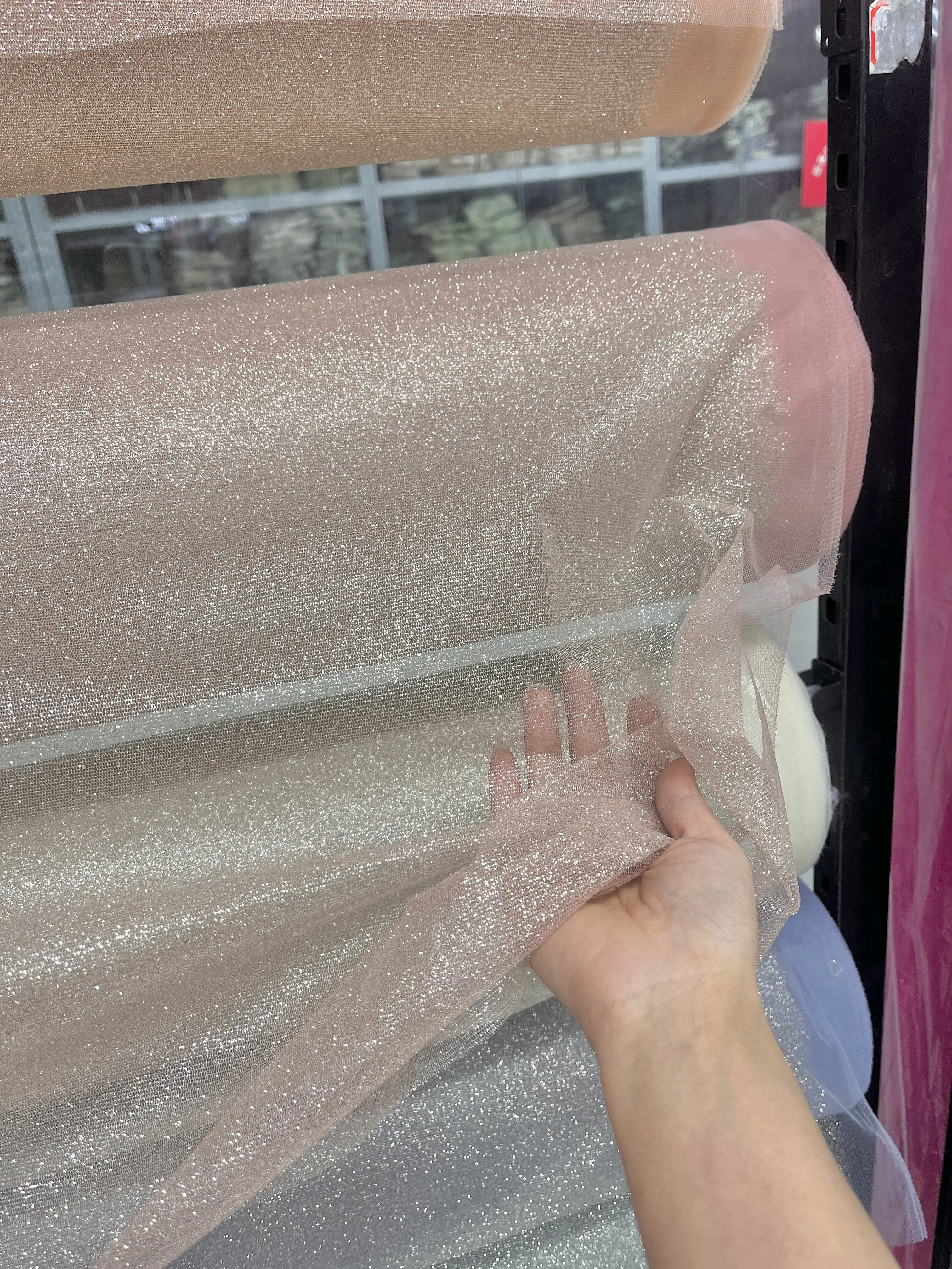 Bean Paste Pink Blue Champagne Sparkling Pink Stiff Slightly Hard Styling Mesh Sewing Wedding Dress Evening Dress Mesh
Bean Paste Pink Blue Champagne Sparkling Pink Stiff Slightly Hard Styling Mesh Sewing Wedding Dress Evening Dress Mesh