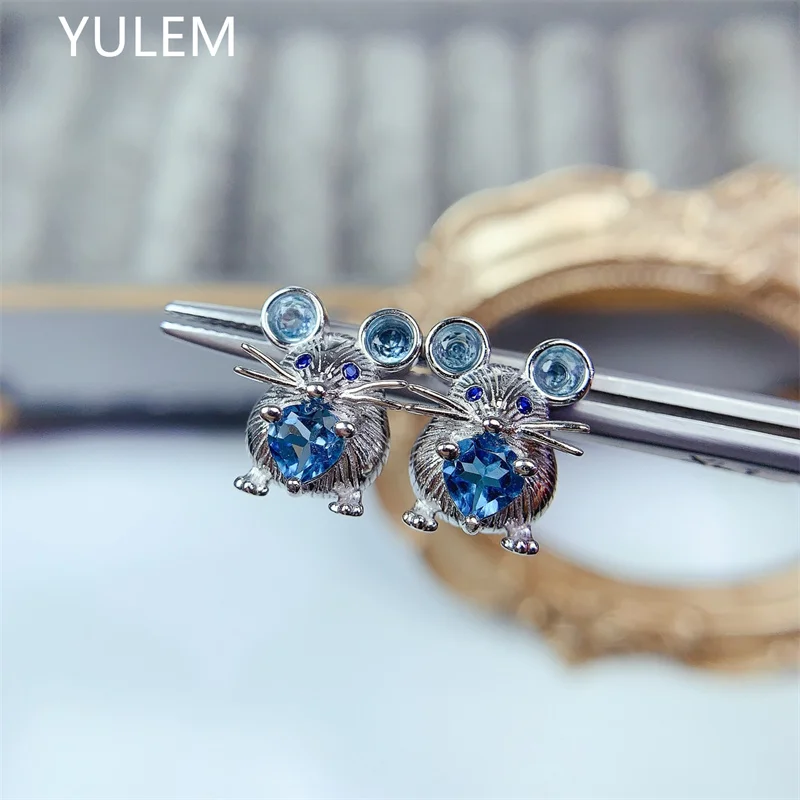 925 Sterling Silver Blue Topaz Romantic Earrings for Women's Wedding Engagement Anniversary Party Gift Fine Jewelry
925 Sterling Silver Blue Topaz Romantic Earrings for Women's Wedding Engagement Anniversary Party Gift Fine Jewelry