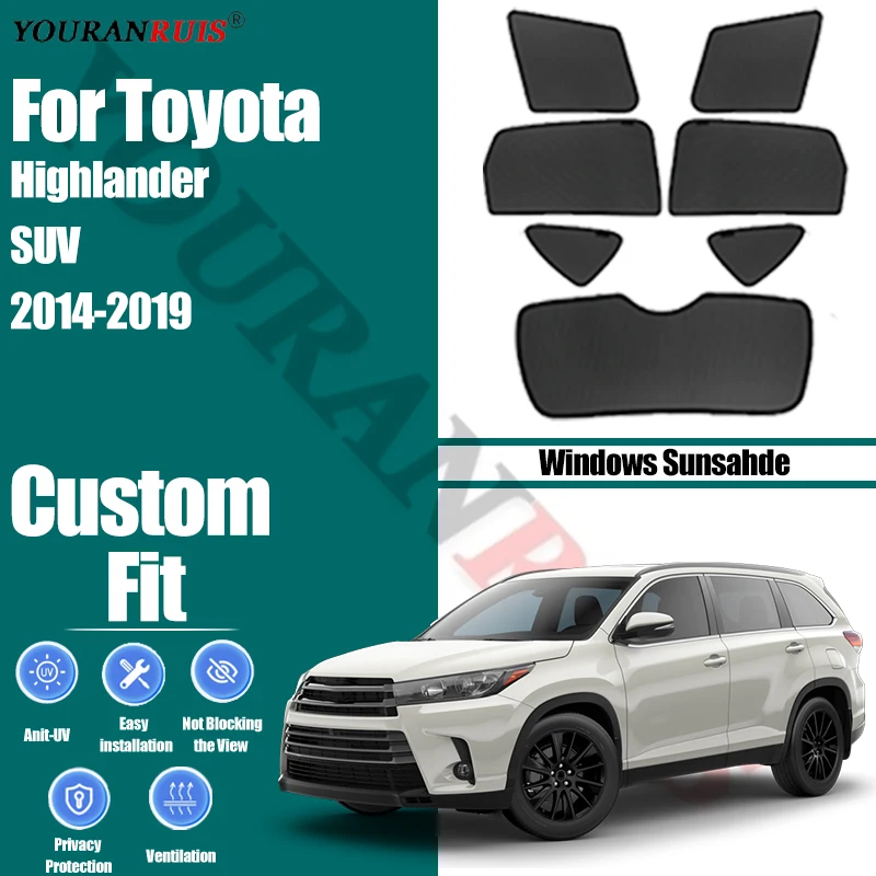 Customize For Toyota Highlander SUV 2014-2019 Car Side Windows Sunshade Curtains Mesh Heat Insulation Protect Privacy
Customize For Toyota Highlander SUV 2014-2019 Car Side Windows Sunshade Curtains Mesh Heat Insulation Protect Privacy
