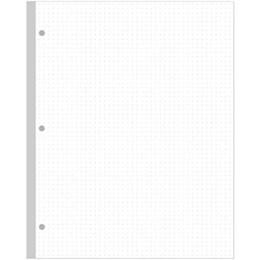 Dotted Paper Refills, Letter Size/ 200Pages Loose-Leaf Paper, 100gsm, White, 8.5'' x 11
Dotted Paper Refills, Letter Size/ 200Pages Loose-Leaf Paper, 100gsm, White, 8.5'' x 11