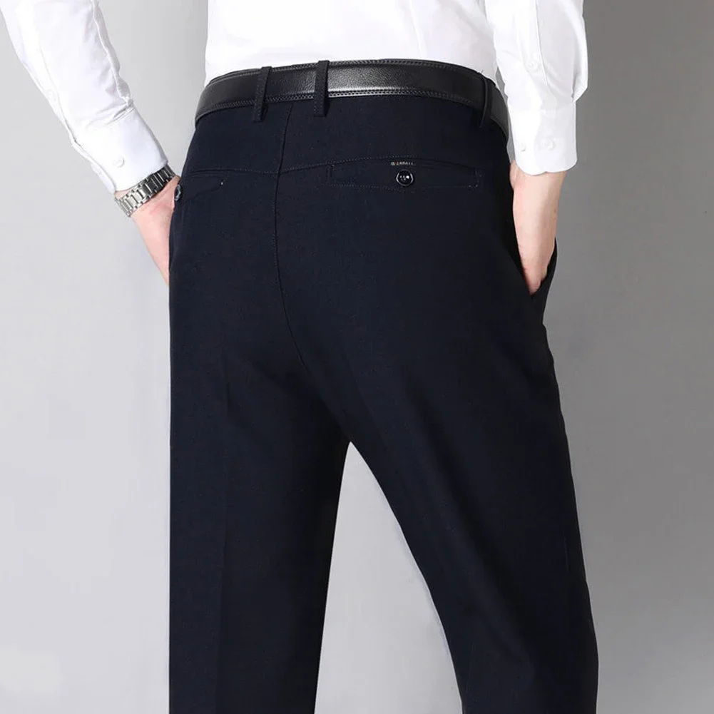 Middle Aged Pants Casual Straight Pants Regular Clothing Length Slightly Elastic Fabric Solid Color Pattern Daily Wear
Middle Aged Pants Casual Straight Pants Regular Clothing Length Slightly Elastic Fabric Solid Color Pattern Daily Wear