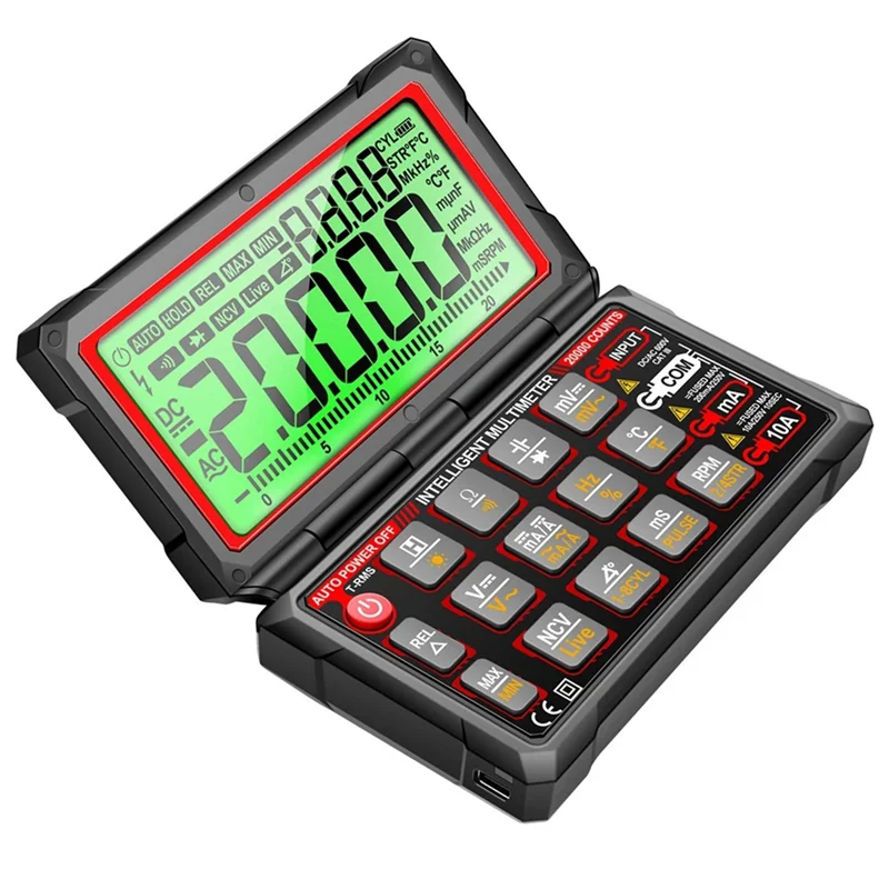 AX94- 623 Smart Built-In Lithium Battery Car Multimeter Repair Tester 20000 Count Voltmeter Multitester Meter Tools
AX94- 623 Smart Built-In Lithium Battery Car Multimeter Repair Tester 20000 Count Voltmeter Multitester Meter Tools