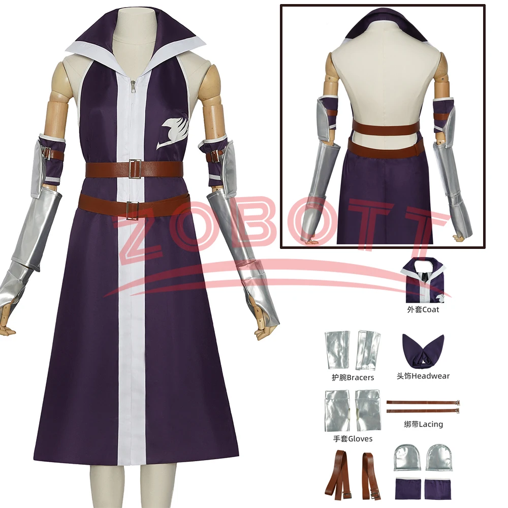 FAIRY FT TAIL Erza Scarlet Cosplay Costume Purple Dress Battle Uniform Full Set Adult Woman Sexy Halloween Christmas Suit
FAIRY FT TAIL Erza Scarlet Cosplay Costume Purple Dress Battle Uniform Full Set Adult Woman Sexy Halloween Christmas Suit